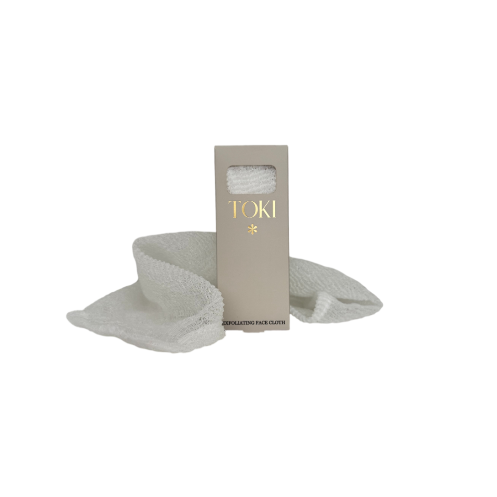 TOKI Exfoliating Face Cloth White (PRE-ORDER)