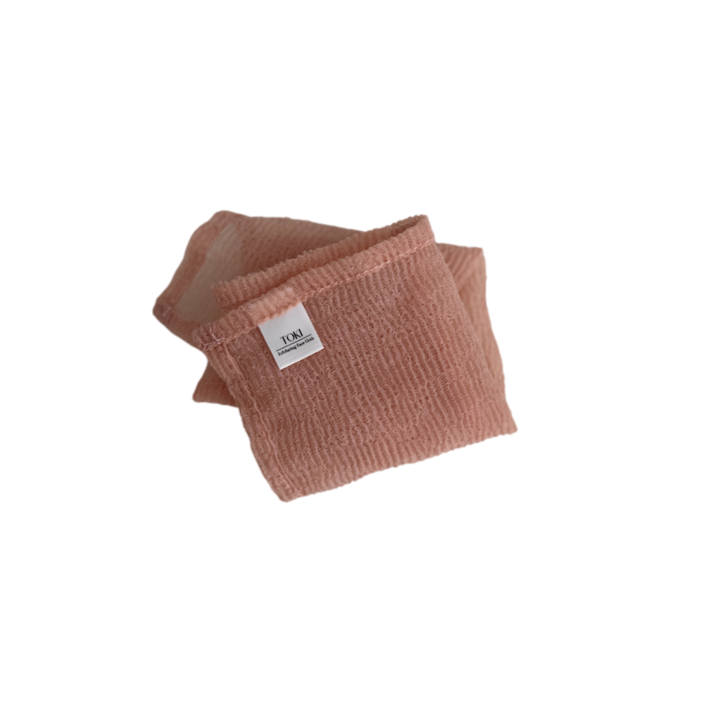 TOKI Exfoliating Face Cloth Blush (Unboxed)