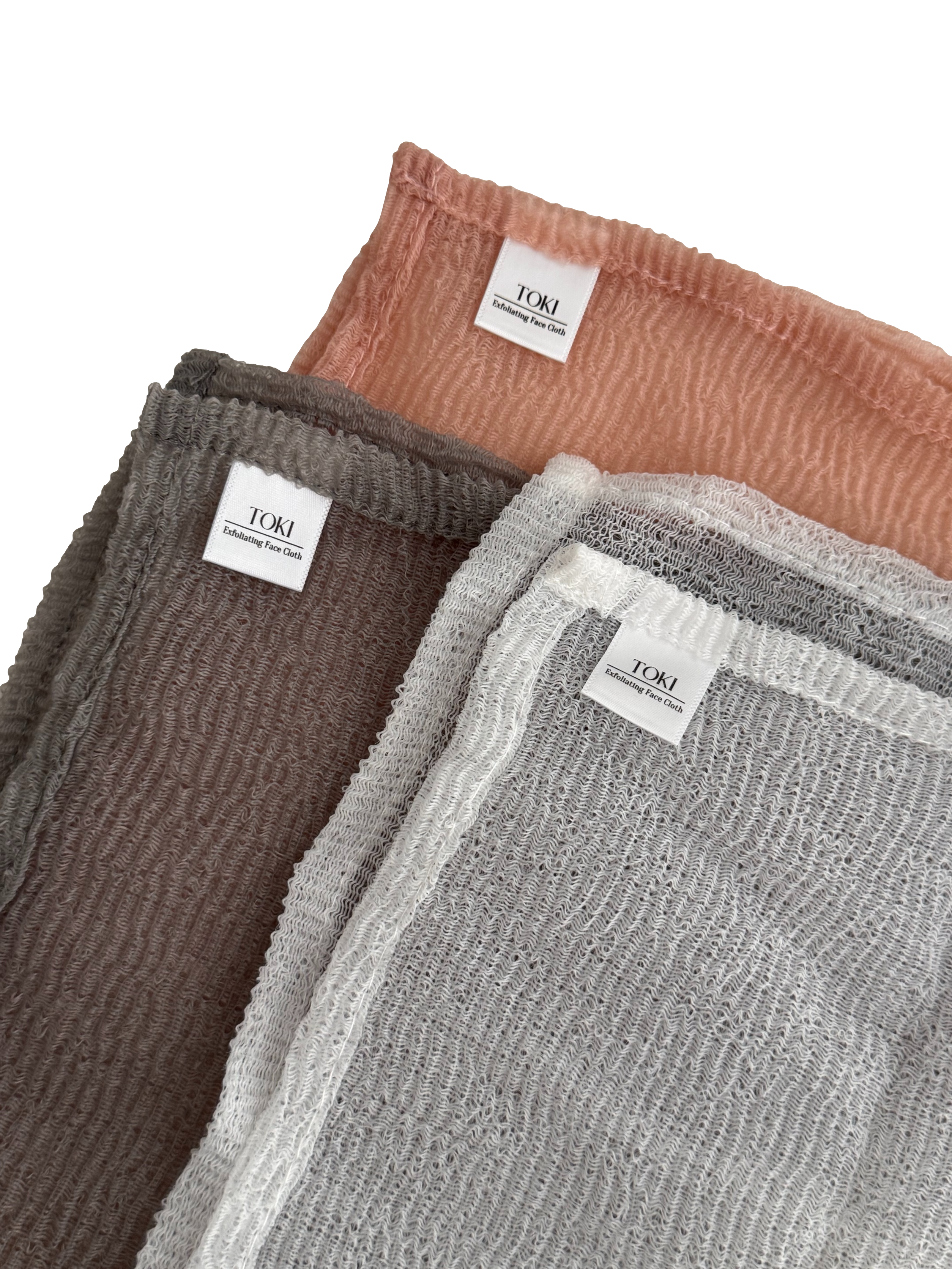 TOKI Exfoliating Face Cloth Trio (Unboxed)